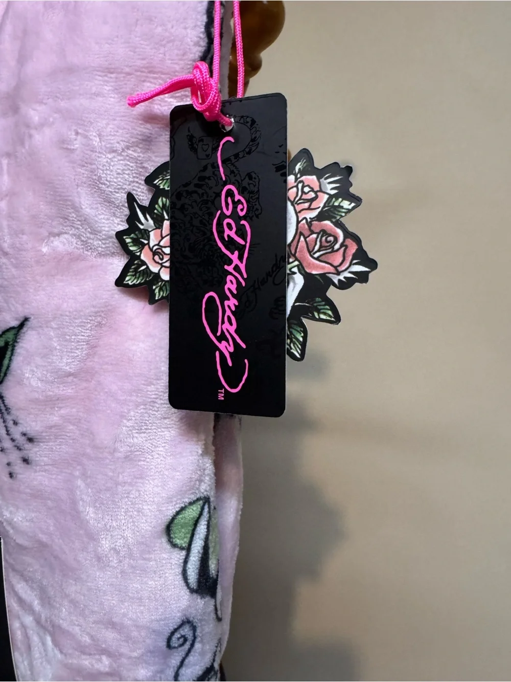 Ed Hardy plush throw
